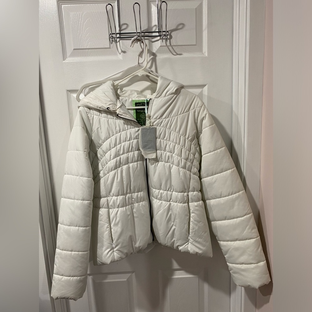 NWT, womens US polo Association jacket, white, NWT, size XL